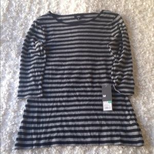 NWT Mossimo striped ballet neckline shirt, size M.